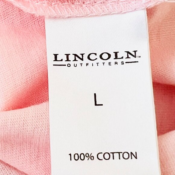 Lincoln Outfitters Women's Pink Short-Sleeve Cotton T-Shirt Size Large NWOT - Picture 8 of 10
